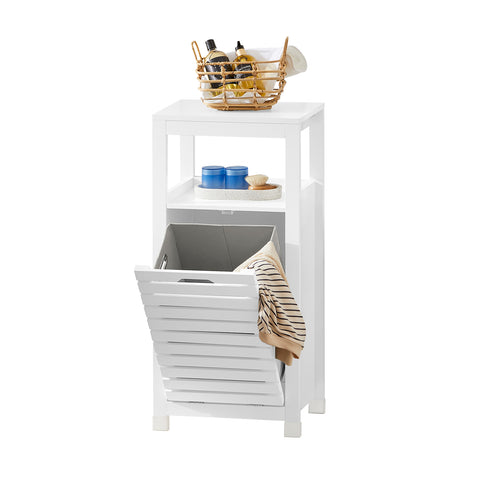 Bathroom Laundry Basket Storage Cabinet, BZR67-W