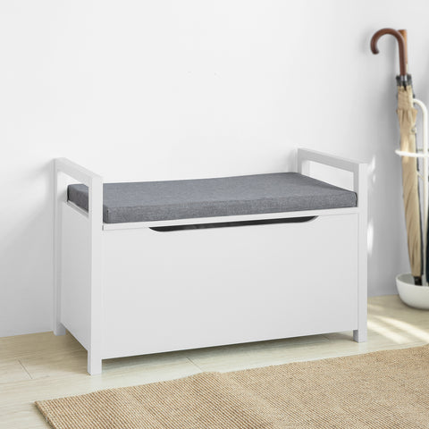 Lift-up Top Storage Bench with Chest, FSR76-W