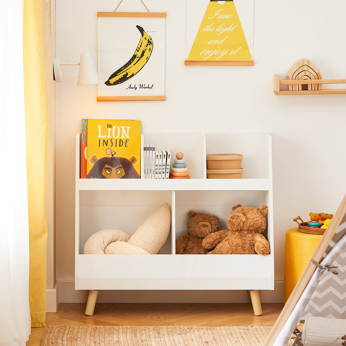 Haotian Children Bookcase Book Shelf, KMB19-W– haotiangroup
