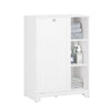 1 Hamper and 3 Shelves Laundry Cabinet Laundry Chest, BZR105-W