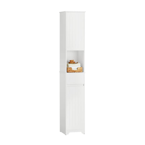 Bathroom Tall Cabinet with 2 Cabinets, BZR109-W