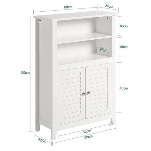 Bathroom Cabinet Bathroom Shelf Bathroom Storage Cabinet Unit, BZR13-W