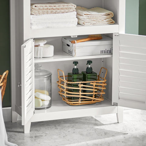 Bathroom Cabinet Bathroom Shelf Bathroom Storage Cabinet Unit, BZR13-W