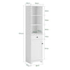 Tall Bathroom Cabinet with 3 Shelves, BZR17-W