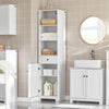 Tall Bathroom Cabinet with 3 Shelves, BZR17-W