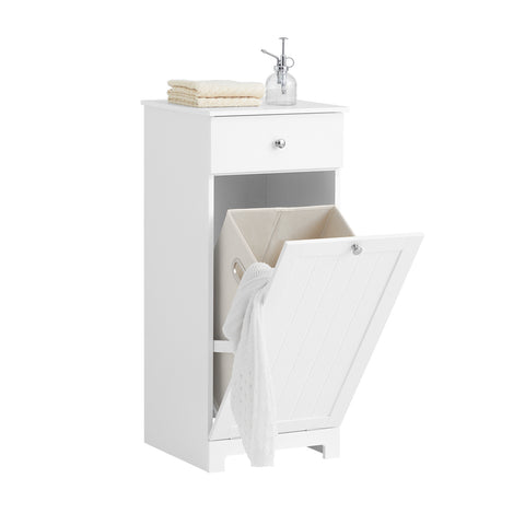 Bathroom Laundry Basket Storage Cabinet, BZR21-W