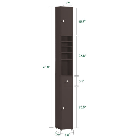 Bathroom Cabinet Bathroom Tall Cabinet, BZR34-BR