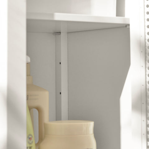 Rattan Door Tall Bathroom Storage Cabinet, BZR36-W