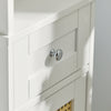 Rattan Door Free Standing Tall Bathroom Storage Cabinet, BZR70-W