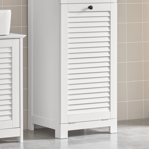 Bathroom Laundry Basket Storage Cabinet, BZR73-W