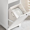 Bathroom Laundry Basket Storage Cabinet, BZR73-W