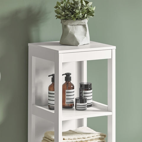 Tall Bathroom Storage Cabinet with Shelves, FRG126-W