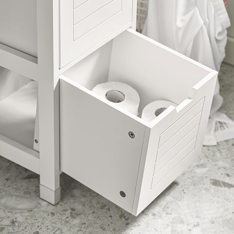 Tall Bathroom Storage Cabinet with Shelves, FRG126-W