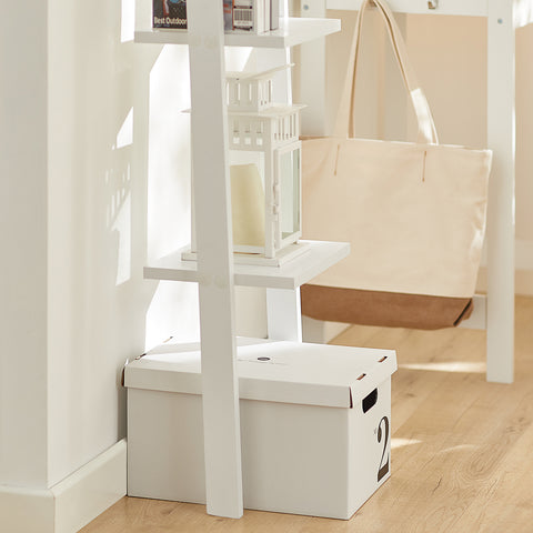Modern 4 Tiers Display Storage Wood Wall Shelf, FRG15-W