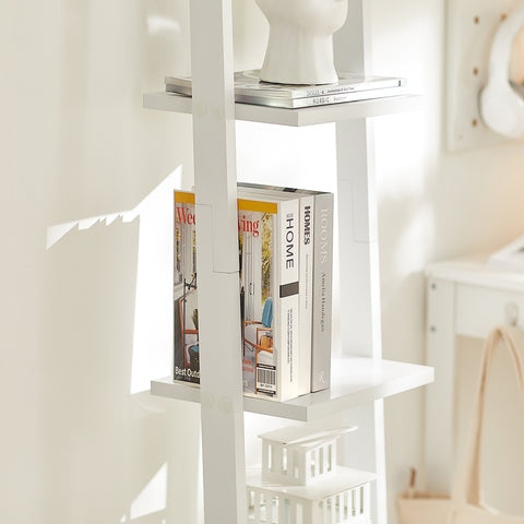 Modern 4 Tiers Display Storage Wood Wall Shelf, FRG15-W