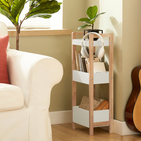 3 Tiers Bathroom Shelf Storage Display Shelf Rack Organizer Shelving Unit, FRG226-WN