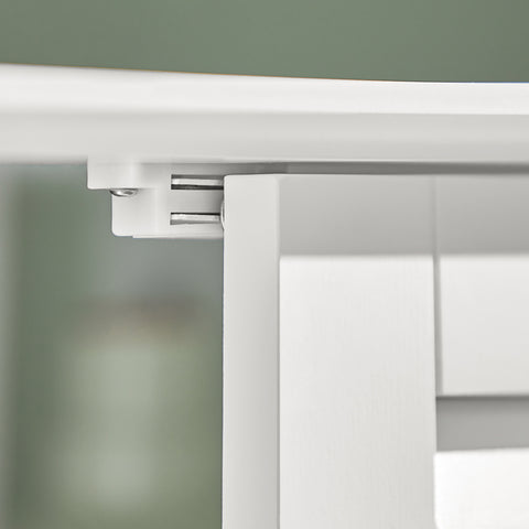 Under Sink Bathroom Storage Cabinet with Double Shutter Doors, FRG237-W