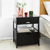 Nightstand Bedside Table with 2 Drawers, FRG258-SCH