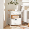 Nightstand Bedside Table with 2 Drawers, FRG258-W