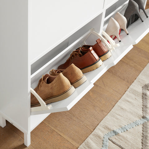 4 Drawers Shoe Cabinet, FSR100-W