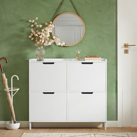 4 Drawers Shoe Cabinet, FSR100-W