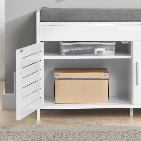 Lift-up Top & Cabinet Storage Bench, FSR102-W