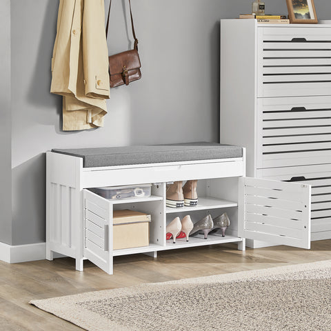 Lift-up Top & Cabinet Storage Bench, FSR102-W