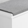 1 Flip-Drawer & Side Shelf Shoe Bench, FSR105-W