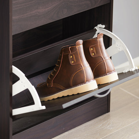 3 Flip-Drawers Shoe Cabinet, FSR110-BR