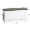 Cat Litter Box Storage Bench, FSR136-W