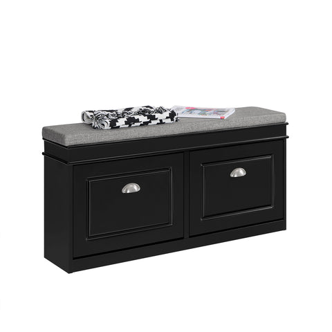 2 Flip-Drawers Shoe Bench, FSR64-SCH