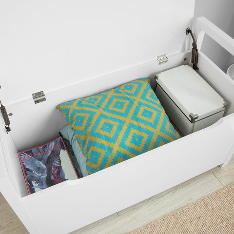 Lift-up Top Storage Bench with Chest, FSR76-W