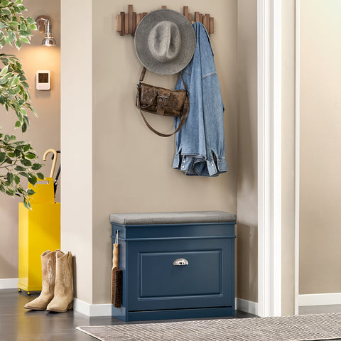 1 Flip-Drawer Shoe Storage Bench, FSR82-K-B