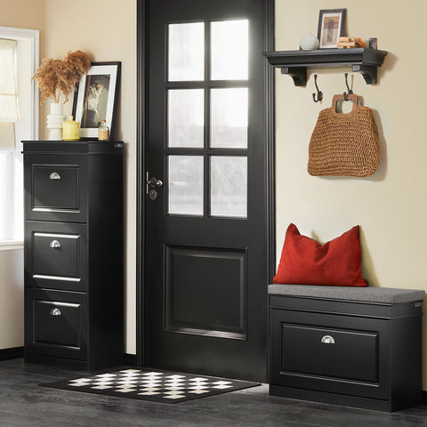 1 Flip-Drawer Shoe Bench, FSR82-K-SCH