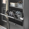 2 Flip-Drawers Shoe Cabinet Storage Cupboard, FSR87-SCH