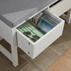 2 Slide-Drawers Storage Bench, FSR88-W