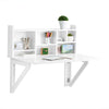 Wall-mounted Drop-leaf Desk with Shelves, FWT07-W