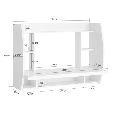 Wall-mounted Home Office Table Desk, FWT18-W