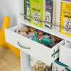 Children Bookcase Book Shelf with Drawers, KMB39-W