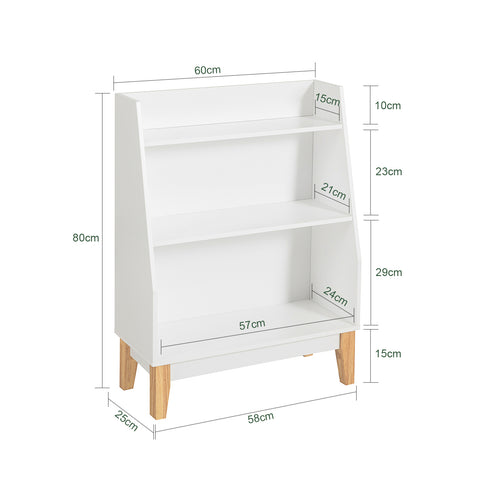 3 Tiers Children Kids Bookcase Book Shelf Toy Storage, KMB47-W