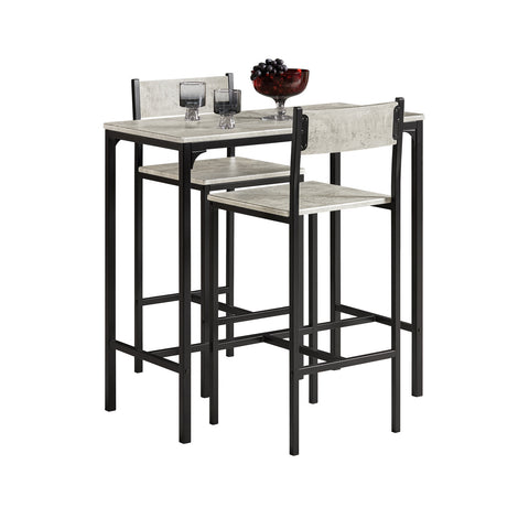 Bar Set-1 Bar Table and 2 Chairs, 3 Pieces Dining Set, OGT03-HG