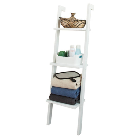 3 Tiers Ladder Bookcase Display Shelf, FRG32-W