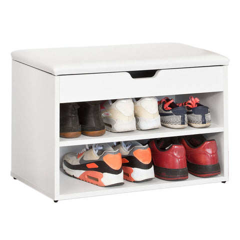 2-Tier Storage Bench with Lift-up Top, FSR25-W