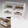 2 Drawers & 2 Shelves Storage Bench, FSR36-K-W