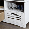 2 Drawers & 2 Shelves Storage Bench, FSR36-K-W