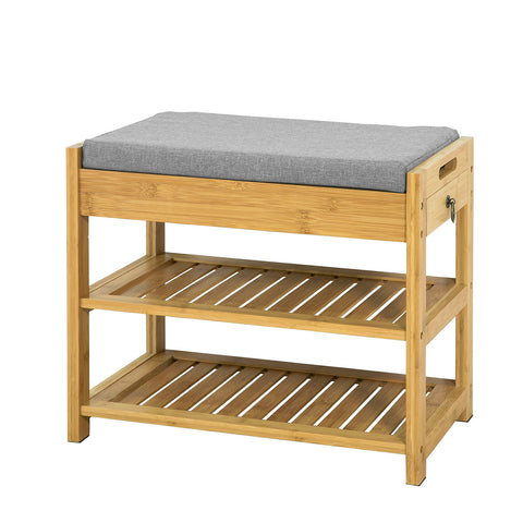 2 Tier Storage Bench with Lift-up Top, FSR49-N