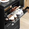 2 Drawers Shoe Cabinet Shoe Storage Organizer, FSR78-SCH