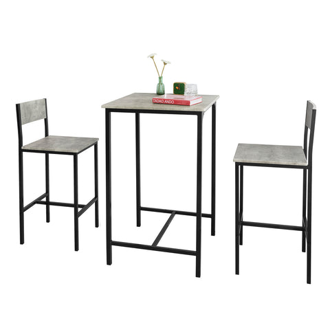 Bar Set-1 Bar Table and 2 Chairs, Furniture Dining Set, OGT27-HG