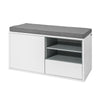 1 Cabinet Door & 1 Drawer Storage Bench, FSR37-W